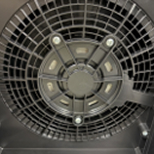 Prevent finger access to motor and fan parts